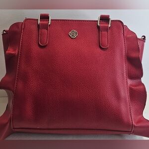 Carlos by Carlos Santana Red Shoulder‎ HandBag Purse EUC